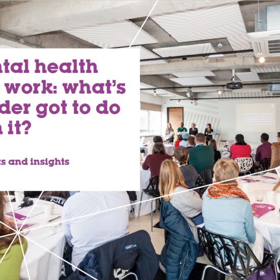 Mental health, gender and work report cover