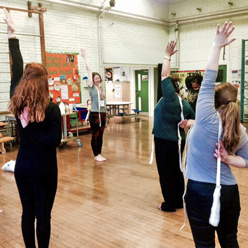 Group of people in a workshop