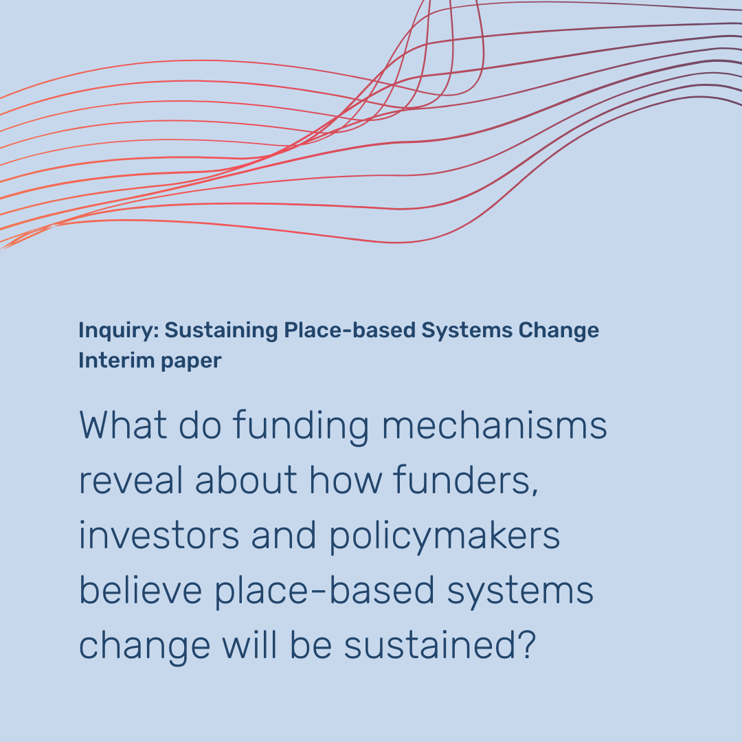 Interim paper: Review of funding and investment approaches for place ...